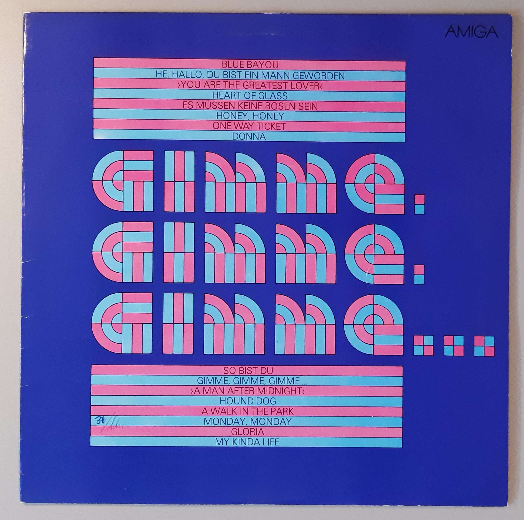 Various – "Gimme, Gimme, Gimme..." (AMIGA – 8 55 771) Cover Vorderseite