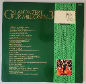 Various – "Galakonzert Für Millionen 3" (Deutsche Grammophon – 643 007) Cover Vorderseite