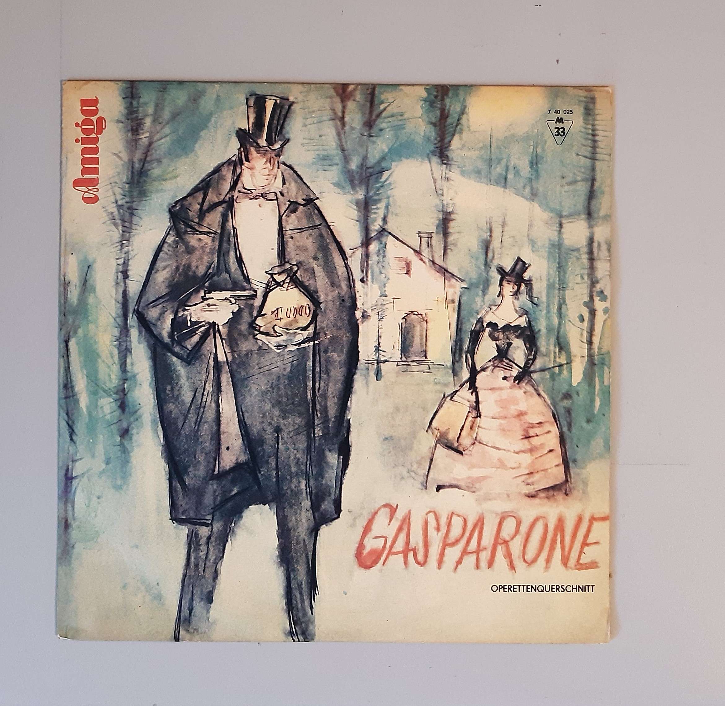 Karl Millöcker – "Gasparone (Operettenquerschnitt)" (AMIGA – 8 45 25) Cover Vorderseite