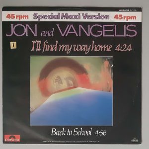 Jon And Vangelis– I'll Find My Way Home (Special Maxi Version) Polydor– 2141 499 Cover Vorderseite