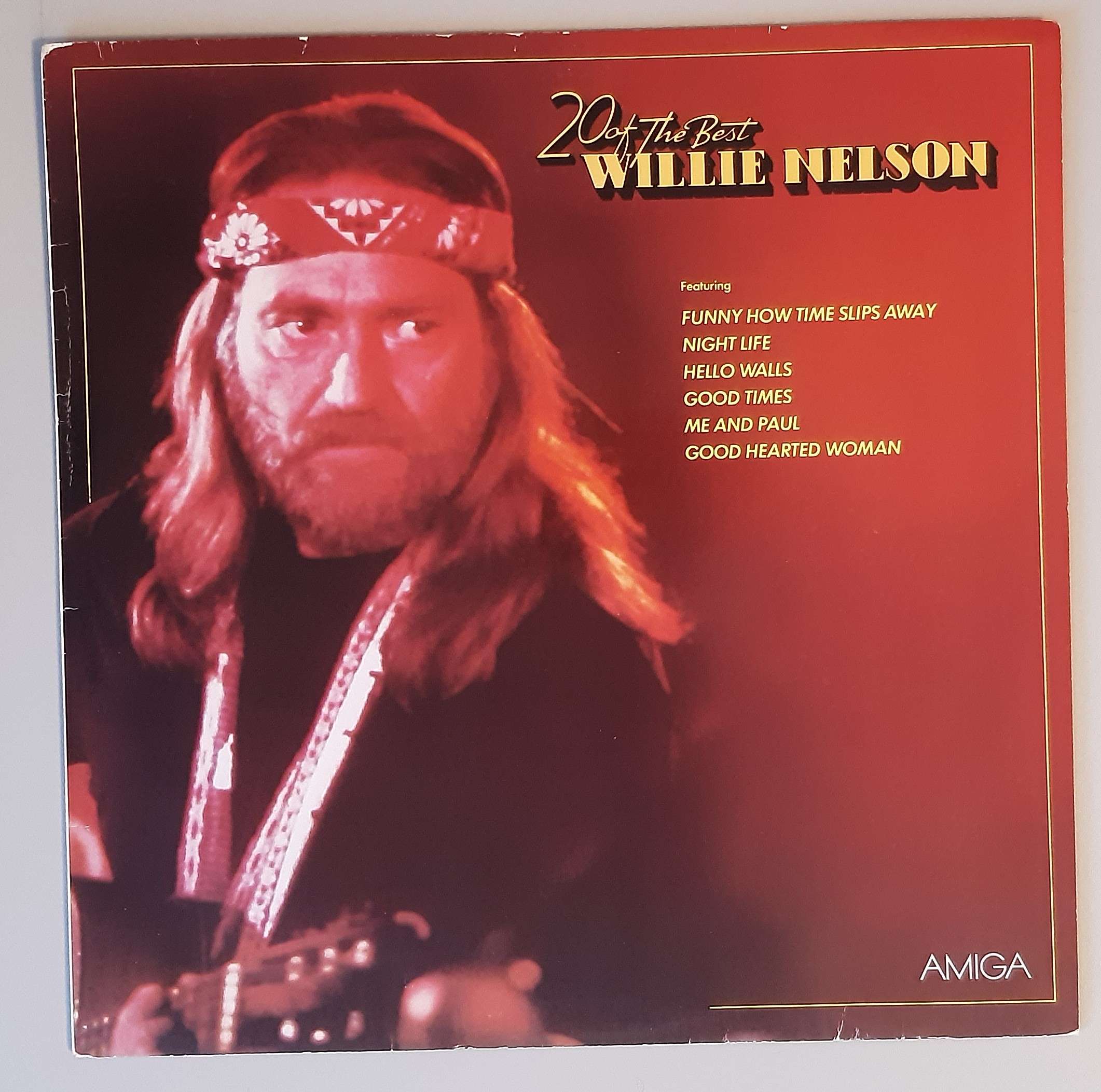Willie Nelson – "20 Of The Best" (AMIGA – 8 56 363) Cover Vorderseite