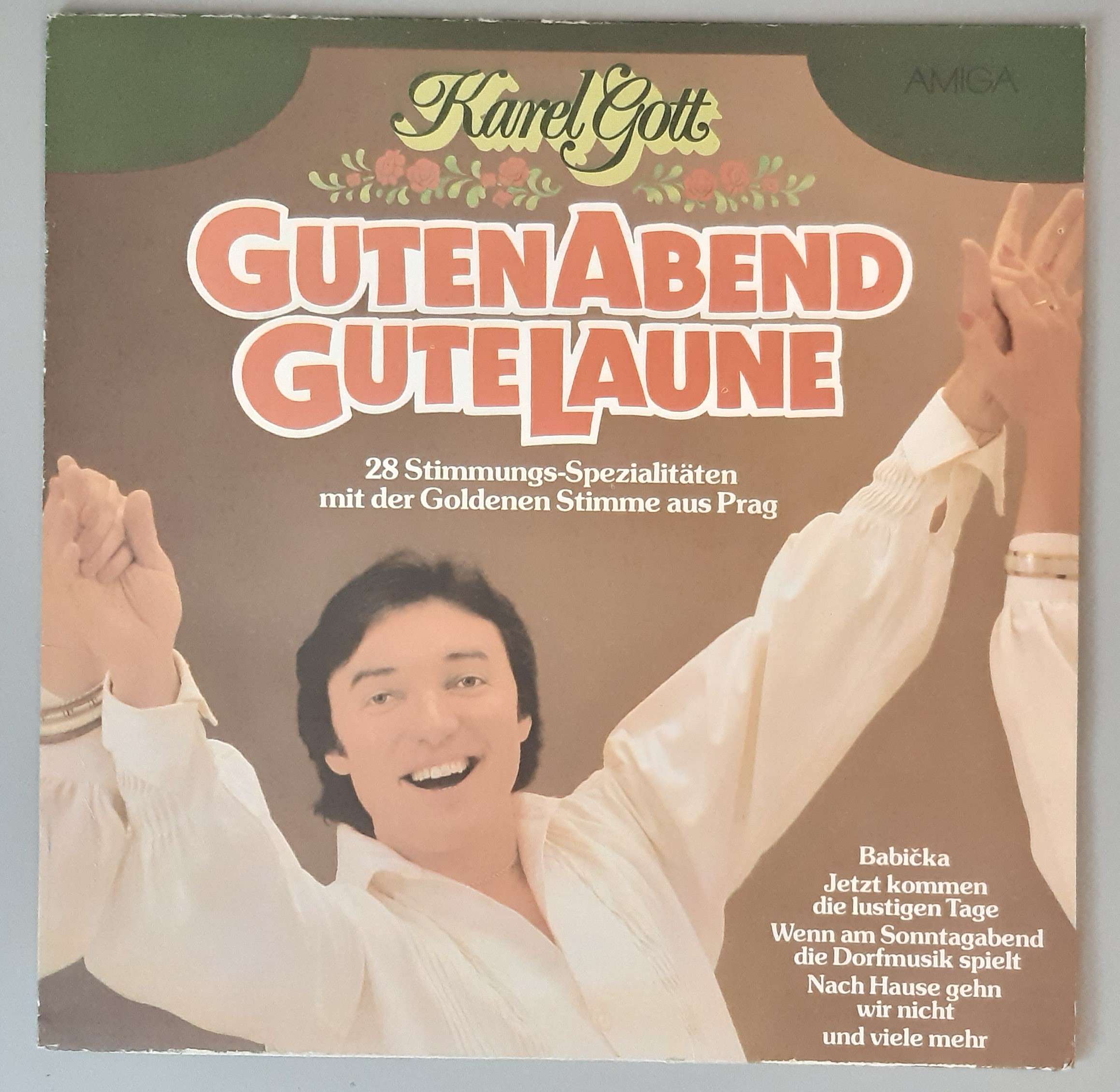 Karel Gott – "Guten Abend Gute Laune" (AMIGA – 8 55 862) Cover Vorderseite
