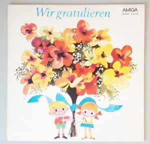 Various – "Wir Gratulieren" (AMIGA – 8 45 076) Cover Vorderseite