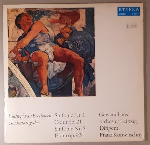 Ludwig van Beethoven "Sinfonie Nr. 1 C-dur Op. 21 / Sinfonie Nr. 8" (ETERNA – 8 25 411) Cover Vorderseite