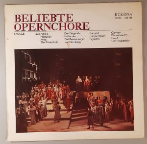 Various – "Beliebte Opernchöre I. Folge" (ETERNA – 8 25 195) Cover Vorderseite