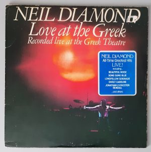 Neil Diamond "Love At The Greek Recorded Live At The Greek Theatre" (CBS – 95001) Cover Vorderseite