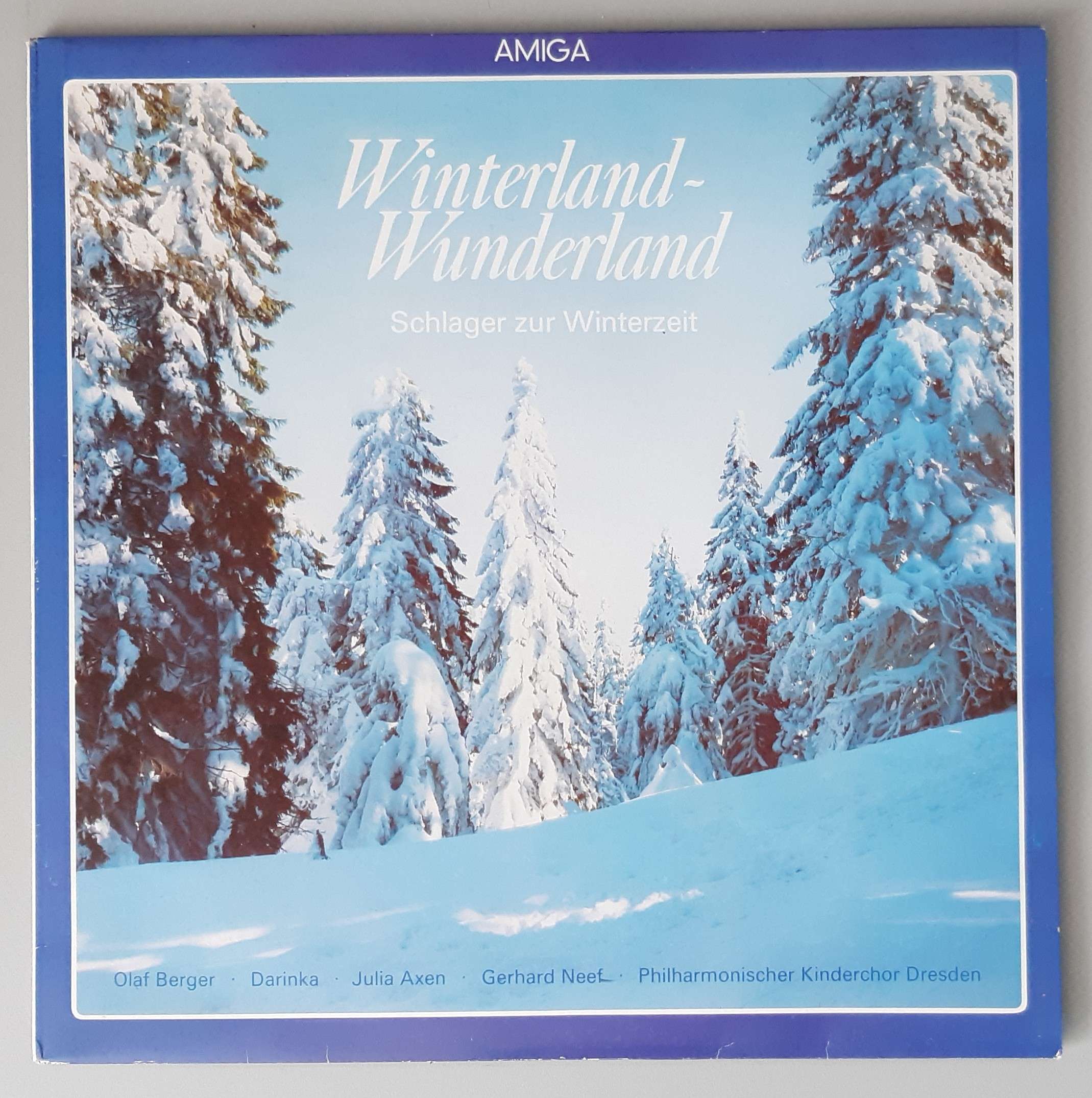 Various – "Winterland – Wunderland · Schlager Zur Winterzeit" (AMIGA – 8 56 284) Cover Vorderseite