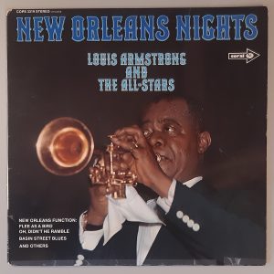 Louis Armstrong And The All-Stars – "New Orleans Nights" (Coral – COPS 3319) Cover Vorderseite