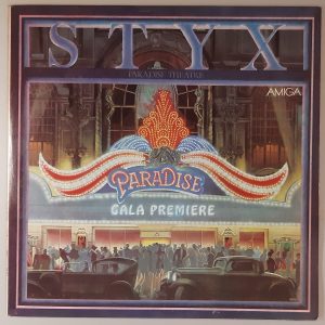 Styx – "Paradise Theatre" (Amiga 8 55 963) Cover Vorderseite