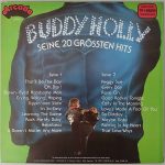 Buddy Holly – "Seine 20 Grössten Hits" (Arcade Records – ADE G 32) Cover Rückseite Buddy Holly – "Seine 20 Grössten Hits" (Arcade Records – ADE G 32) Cover Rückseite