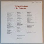 Thomaner – "Weihnachtssingen Der Thomaner" (ETERNA – 8 27 400) Cover Rückseite Thomaner – "Weihnachtssingen Der Thomaner" (ETERNA – 8 27 400) Cover Rückseite