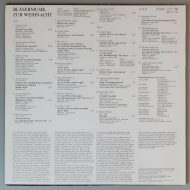 Ludwig Güttler – "Bläsermusik Zur Weihnacht" (ETERNA – 8 27 798) Cover Rückseite Ludwig Güttler – "Bläsermusik Zur Weihnacht" (ETERNA – 8 27 798) Cover Rückseite