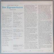 Johann Strauss – "Der Zigeunerbaron (Querschnitt)" (AMIGA – 8 45 065) Cover Rückseite