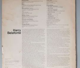Harry Belafonte – "Harry Belafonte" (AMIGA – 8 55 482) Cover Rückseite Harry Belafonte – "Harry Belafonte" (AMIGA – 8 55 482) Cover Rückseite