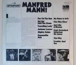 Manfred Mann – "Attention! Manfred Mann!" (Fontana – 6438 063) Cover Rückseite Manfred Mann – "Attention! Manfred Mann!" (Fontana – 6438 063) Cover Rückseite