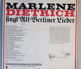 Marlene Dietrich – "Marlene Dietrich Singt Alt-Berliner Lieder" (Amiga - 8 40 009) Cover Rückseite Marlene Dietrich – "Marlene Dietrich Singt Alt-Berliner Lieder" (Amiga - 8 40 009) Cover Rückseite