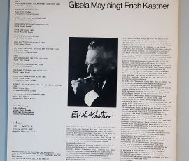 Gisela May – "Gisela May Singt Erich Kästner" (AMIGA – 8 55 144) Cover Rückseite Gisela May – "Gisela May Singt Erich Kästner" (AMIGA – 8 55 144) Cover Rückseite