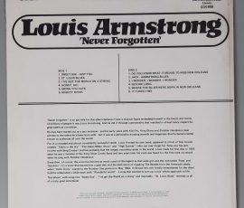 Louis Armstrong – "Never Forgottens" (RCA Camden – CDS 1108) Cover Rückseite Louis Armstrong – "Never Forgottens" (RCA Camden – CDS 1108) Cover Rückseite