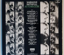 Marianne Faithfull – "As Tears Go By" (Decca – 6.24259) Cover Rückseite Marianne Faithfull – "As Tears Go By" (Decca – 6.24259) Cover Rückseite