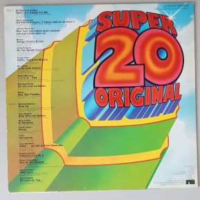 Various – "Super 20 Original" (Ariola – 27 933 GT) Cover Rückseite Various – "Super 20 Original" (Ariola – 27 933 GT) Cover Rückseite