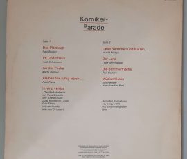 Various – "Komiker-Parade" (LITERA – 8 60 326) Cover Rückseite Various – "Komiker-Parade" (LITERA – 8 60 326) Cover Rückseite
