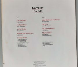 Various – "Komiker-Parade" (LITERA – 8 65 326) Cover Rückseite Various – "Komiker-Parade" (LITERA – 8 65 326) Cover Rückseite