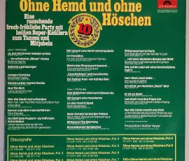 Walter Heyer – "Ohne Hemd Und Ohne Höschen Folge 10" (Polydor – 2371 673) Cover Rückseite Walter Heyer – "Ohne Hemd Und Ohne Höschen Folge 10" (Polydor – 2371 673) Cover Rückseite