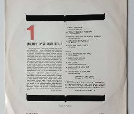 Alan Caddy – "England's Top 20 Smash Hits - 1" (Pronit - SXL 1026) Cover Rückseite Alan Caddy – "England's Top 20 Smash Hits - 1" (Pronit - SXL 1026) Cover Rückseite