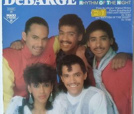 DeBarge – "Rhythm Of The Night" (Gordy) 45 RPM, Maxi-Single (Gordy – ZC 69301) Cover Rückseite DeBarge – "Rhythm Of The Night" (Gordy) 45 RPM, Maxi-Single (Gordy – ZC 69301) Cover Rückseite