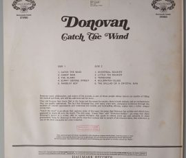 Donovan – "Catch The Wind" (Hallmark Marble Arch – HMA 200) Cover Rückseite Donovan – "Catch The Wind" (Hallmark Marble Arch – HMA 200) Cover Rückseite