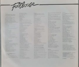 Various – Footloose - Original Soundtrack Of The Paramount Motion Picture (CBS- CBS 70246) Schutzhülle Various – Footloose - Original Soundtrack Of The Paramount Motion Picture (CBS- CBS 70246) Schutzhülle