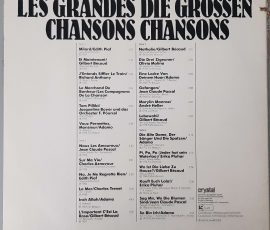 Various – "Les Grandes Chansons - Die Grossen Chansons" (Crystal– 134 CRY 45 239 Cover Rückseite Various – "Les Grandes Chansons - Die Grossen Chansons" (Crystal– 134 CRY 45 239 Cover Rückseite