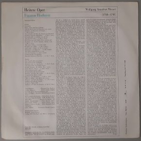 Wolfgang Amadeus Mozart – "Figaros Hochzeit" (ETERNA – 8 20 506) Cover Rückseite Wolfgang Amadeus Mozart – "Figaros Hochzeit" (ETERNA – 8 20 506) Cover Rückseite