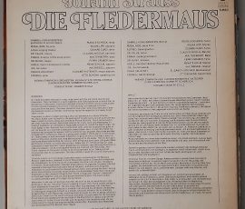 Johann Strauss – "Die Fledermaus" (Everest – S-463/2) Box Rückseite Johann Strauss – "Die Fledermaus" (Everest – S-463/2) Box Rückseite
