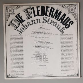 Johann Strauß – "Die Fledermaus (Operettenquerschnitt)" (ETERNA – 8 25 532) Cover Rückseite Johann Strauß – "Die Fledermaus (Operettenquerschnitt)" (ETERNA – 8 25 532) Cover Rückseite