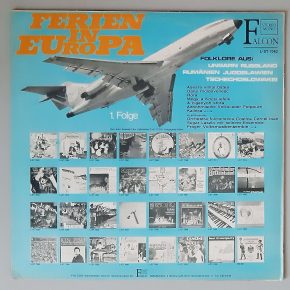Various – Ferien In Europa 1. Folge – Folklore" (Falcon – L-ST 7062) Cover Rückseite Various – Ferien In Europa 1. Folge – Folklore" (Falcon – L-ST 7062) Cover Rückseite