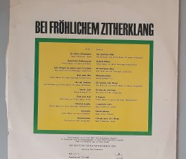 Various – "Bei Fröhlichem Zitherklang" (AMIGA – 8 45 079) Cover Rückseite Various – "Bei Fröhlichem Zitherklang" (AMIGA – 8 45 079) Cover Rückseite