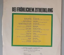 Various – "Bei Fröhlichem Zitherklang" (AMIGA – 8 45 079) Cover Rückseite Various – "Bei Fröhlichem Zitherklang" (AMIGA – 8 45 079) Cover Rückseite