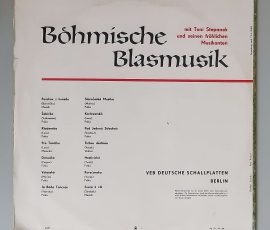 Toni Stepanek Und Seine Fröhlichen Musikanten – "Böhmische Blasmusik" (AMIGA - 8 50 052) Cover Rückseite Toni Stepanek Und Seine Fröhlichen Musikanten – "Böhmische Blasmusik" (AMIGA - 8 50 052) Cover Rückseite