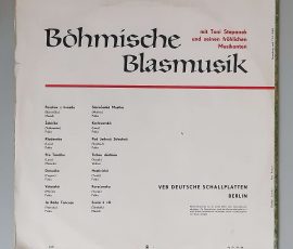 Toni Stepanek Und Seine Fröhlichen Musikanten – "Böhmische Blasmusik" (AMIGA - 8 50 052) Cover Rückseite Toni Stepanek Und Seine Fröhlichen Musikanten – "Böhmische Blasmusik" (AMIGA - 8 50 052) Cover Rückseite