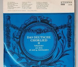 Solistenvereinigung des Berliner Rundfunks, Helmut Koch – "Das Deutsche Chorlied "(ETERNA – 8 35 020) Cover Vorderseite Solistenvereinigung des Berliner Rundfunks, Helmut Koch – "Das Deutsche Chorlied "(ETERNA – 8 35 020) Cover Vorderseite