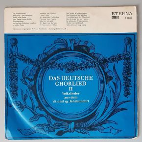 Solistenvereinigung des Berliner Rundfunks, Helmut Koch – "Das Deutsche Chorlied "(ETERNA – 8 35 020) Cover Vorderseite Solistenvereinigung des Berliner Rundfunks, Helmut Koch – "Das Deutsche Chorlied "(ETERNA – 8 35 020) Cover Vorderseite