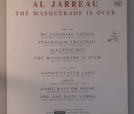 Al Jarreau – "The Masquerade Is Over" (Happy Bird – B/90 136) Cover Rückseite Al Jarreau – "The Masquerade Is Over" (Happy Bird – B/90 136) Cover Rückseite