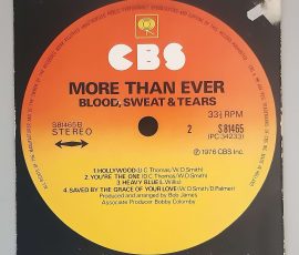 Blood Sweat & Tears– "More Than Ever" (CBS – CBS 81465) Cover Rückseite Blood Sweat & Tears– "More Than Ever" (CBS – CBS 81465) Cover Rückseite