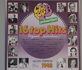 Various – "16 Top Hits- Aus Den Hitparaden Juli August 1983" (Club Top 13–460238) Cover Vorderseite