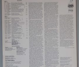 J. S. Bach – "Matthäus Passion BWV 244 (Ausschnitte)" (ETERNA – 7 29 267) Cover Rückseite J. S. Bach – "Matthäus Passion BWV 244 (Ausschnitte)" (ETERNA – 7 29 267) Cover Rückseite