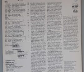 J. S. Bach – "Matthäus Passion BWV 244 (Ausschnitte)" (ETERNA – 7 29 267) Cover Rückseite J. S. Bach – "Matthäus Passion BWV 244 (Ausschnitte)" (ETERNA – 7 29 267) Cover Rückseite