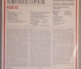 Ludwig van Beethoven "Fidelio" - Opernquerschnitt - (ETERNA – 8 26 058) Cover Rückseite Ludwig van Beethoven "Fidelio" - Opernquerschnitt - (ETERNA – 8 26 058) Cover Rückseite