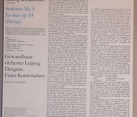 Ludwig van Beethoven "Sinfonie Nr. 3 Es-dur Op. 55 (Eroica)" (ETERNA – 8 25 412) Cover Rückseite Ludwig van Beethoven "Sinfonie Nr. 3 Es-dur Op. 55 (Eroica)" (ETERNA – 8 25 412) Cover Rückseite