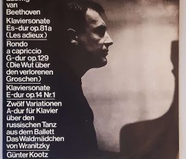 L. v. Beethoven "Klaviersonate Es-dur Op. 81a (Les Adieux) / Rondo A Capriccio ... (ETERNA – 8 20 777) Cover Vorderseite L. v. Beethoven "Klaviersonate Es-dur Op. 81a (Les Adieux) / Rondo A Capriccio ... (ETERNA – 8 20 777) Cover Vorderseite